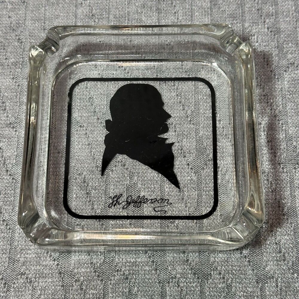 Vintage Silhouette Ashtray President Thomas Jefferson